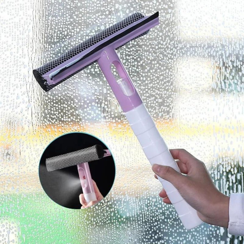 Glass Cleaning Tool With Spray Double-sided Window Glass Wiper - Cupindy