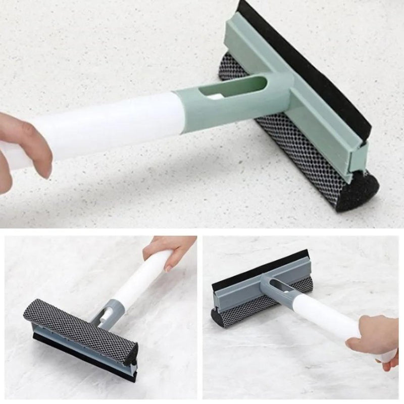 Glass Cleaning Tool With Spray Double-sided Window Glass Wiper - Cupindy
