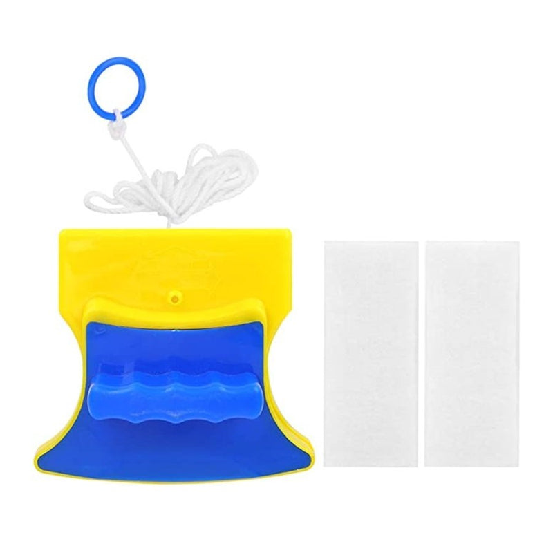 Glass Window Cleaner, Square Window Cleaning Brush Double Sided Plastic Household Magnetic for Window - Cupindy