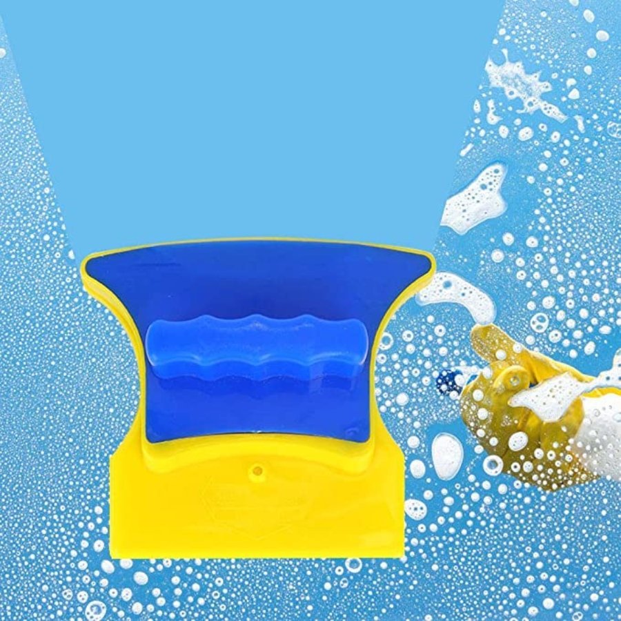 Glass Window Cleaner, Square Window Cleaning Brush Double Sided Plastic ...