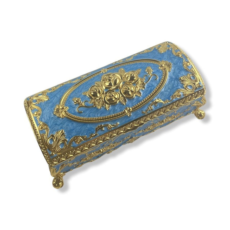 Golden Jewellery Rectangular Box, 20 cm - Cupindy