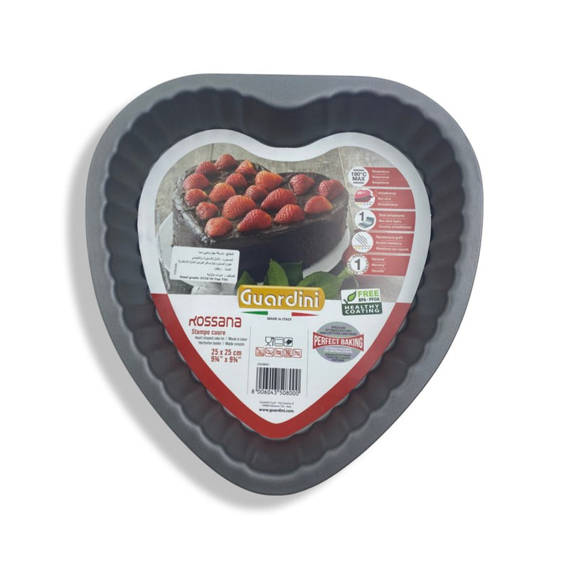 Guardini Bakeware Red Rossana Heart Shaped Cake Tin, LB508001, 25cm - Cupindy