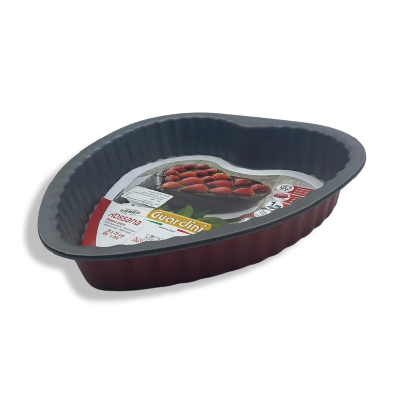 Guardini Bakeware Red Rossana Heart Shaped Cake Tin, LB508001, 25cm - Cupindy