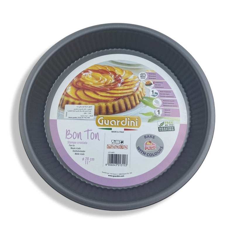 Guardini Bakeware Rose Bon Ton Tart Pan, LB71028BT1, 28cm - Cupindy