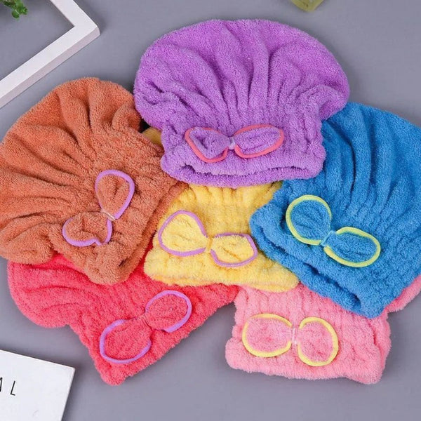 Hair Towel Wrap Absorbent Towel Hair-Drying - Multi Colors - Cupindy