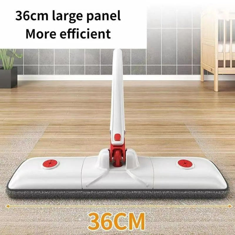 Hand-Free Wash Self Wringing Flat Mop, 360 Degree - Cupindy