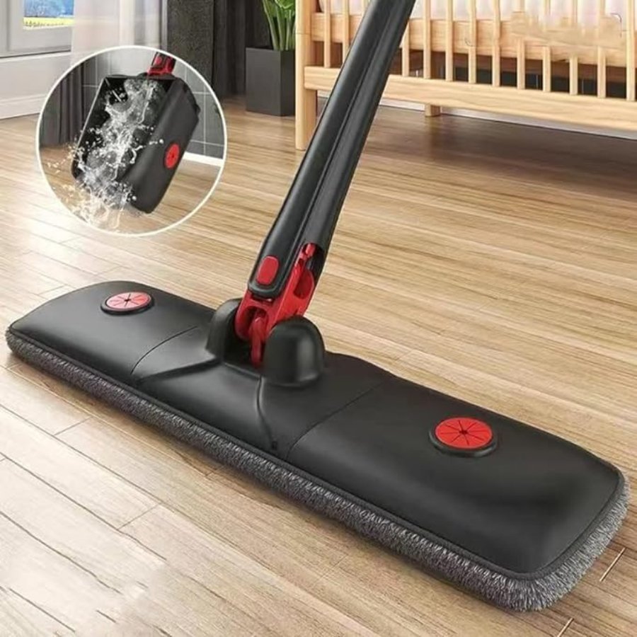 Hand-Free Wash Self Wringing Flat Mop, 360 Degree - Cupindy