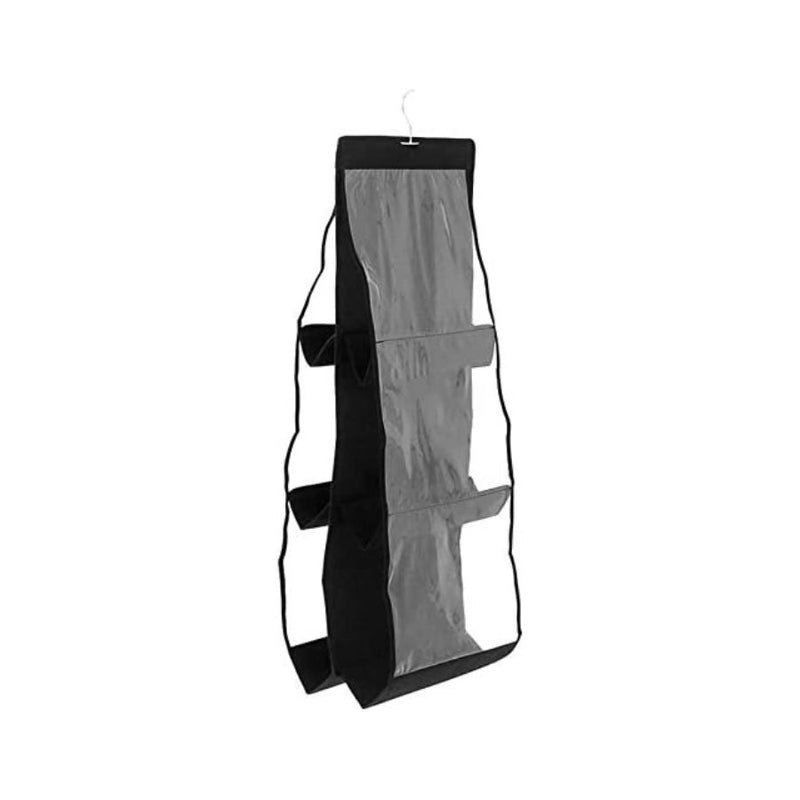 Hanging Purse Handbag Organizer, Dust-Proof Space Saver Storage Holder Bag, 6 Pockets - Cupindy