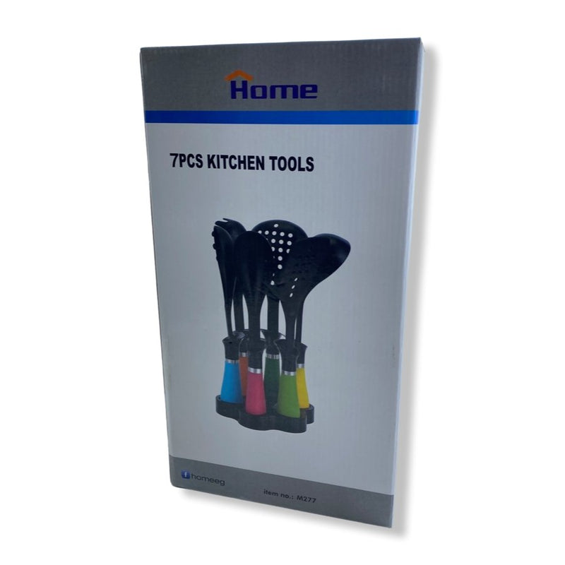 Home Set of 6 Pieces Kitchen Cooking Utensils Set with Holder - M277 - Cupindy