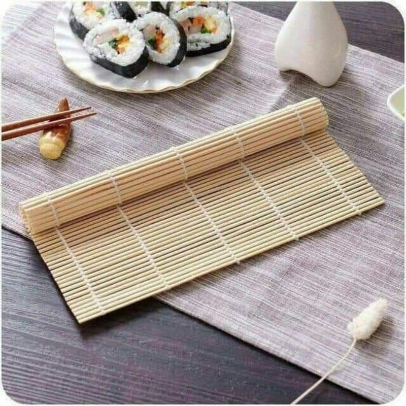 Japanese Bamboo Sushi and Rice Rolling Mat Hand Kitchen Tools - Cupindy