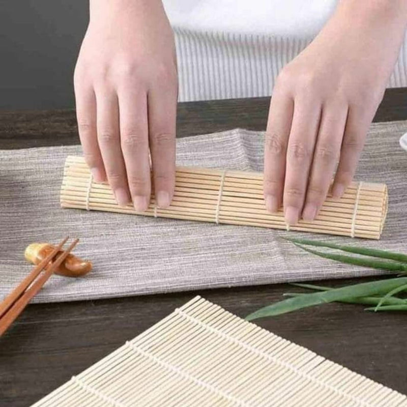 Japanese Bamboo Sushi and Rice Rolling Mat Hand Kitchen Tools - Cupindy