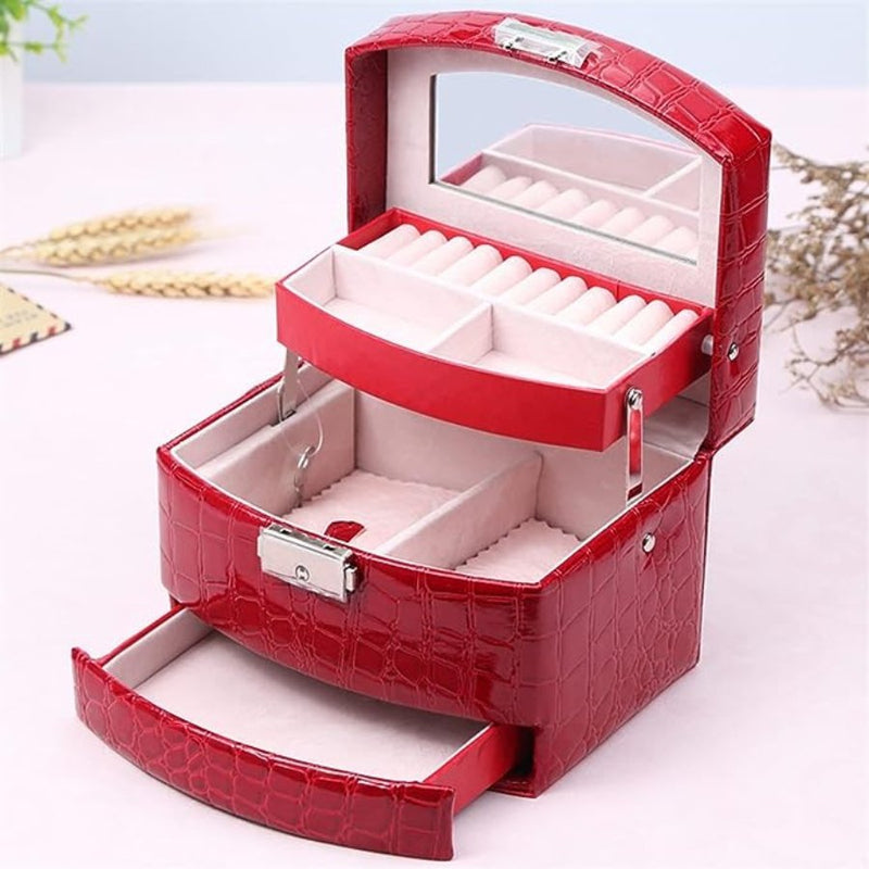 Jewelry organizer Box Automatic Leather - Cupindy
