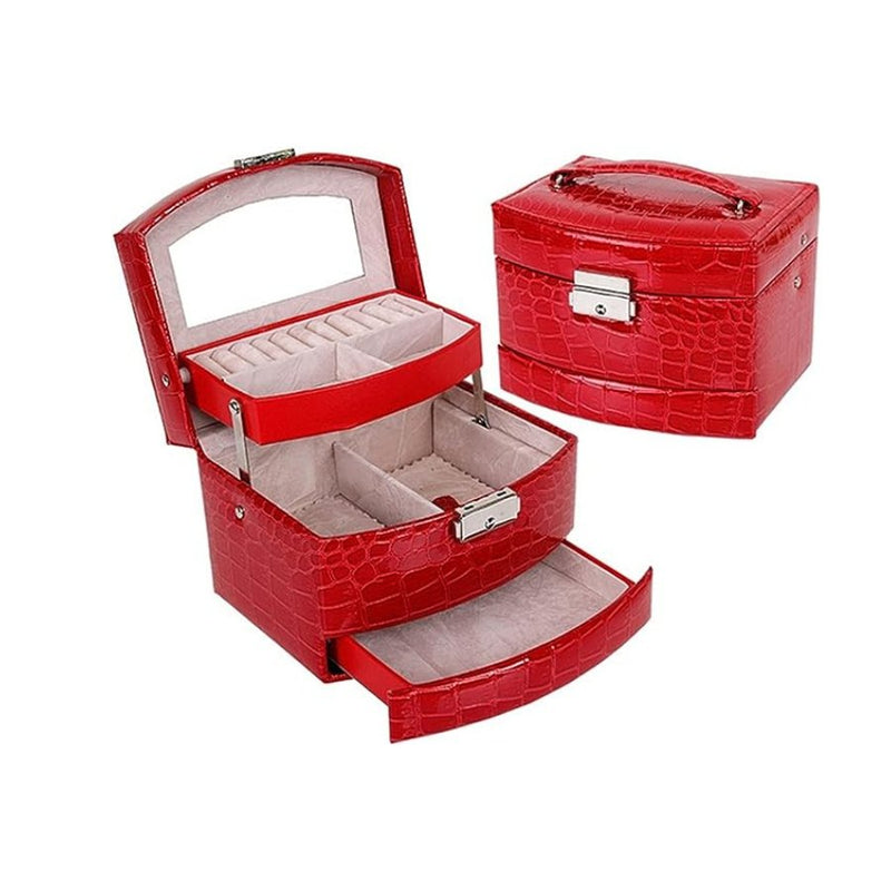 Jewelry organizer Box Automatic Leather - Cupindy