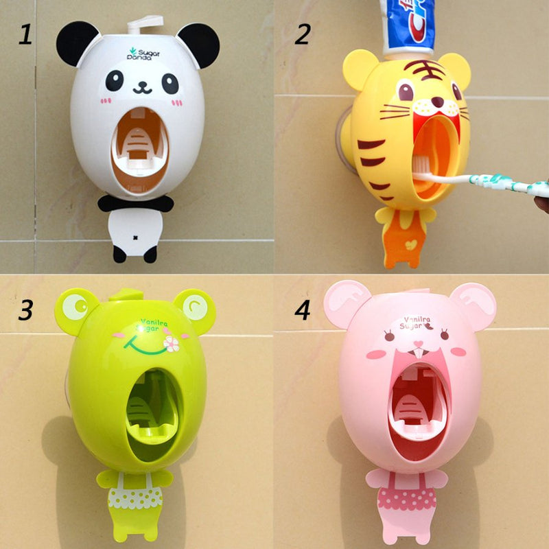 Kids Cute Cartoon animals Design Toothpaste Dispenser - Cupindy