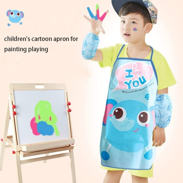 Kids Waterproof Aprons and Arm Sleeves - Cupindy