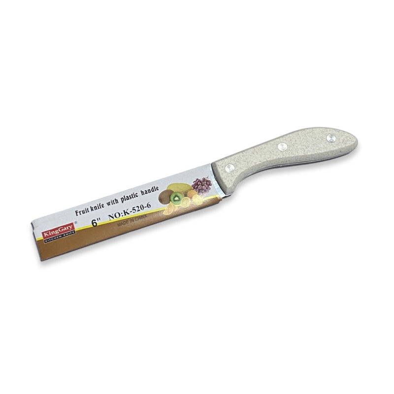 King Gary Stainless Steel Fruit Knife With Plastic Handle - 25 cm - Cupindy