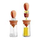 Kitchen 2 in 1 Silicone Oil Dropper - 180 ml - Multi Colors - 1 Piece - Cupindy