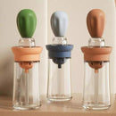 Kitchen 2 in 1 Silicone Oil Dropper - 180 ml - Multi Colors - 1 Piece - Cupindy