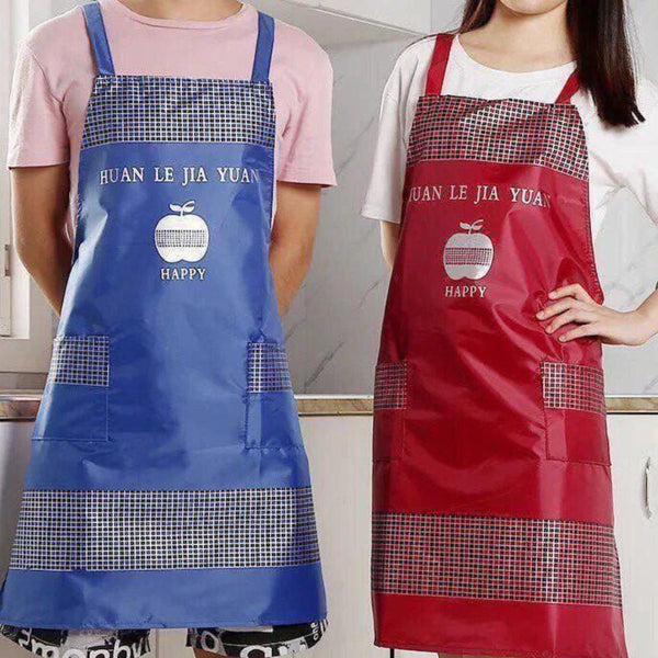 Kitchen Household Aprons Wipeable Waterproof - Multi Colors - Cupindy