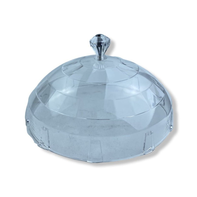 Large Acrylic Serving Bowl With Cover Star Shape 25 cm - Cupindy