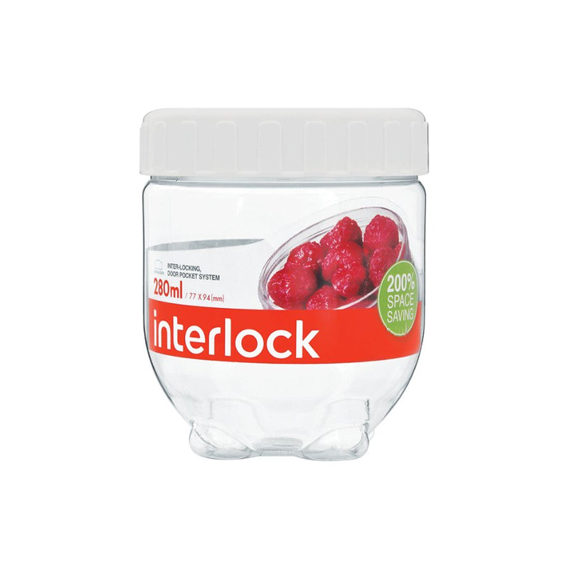 Lock & Lock, Plastic Interlock Food Storage Container, INL202T, 280 ml - Cupindy