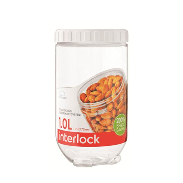Lock & Lock, Plastic Interlock Food Storage Container, INL302, 1 L - Cupindy