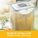 Lock & Lock, Plastic Stackable Airtight Food Storage Container, Spaghetti Keeper, HPL819, 2 L - Cupindy