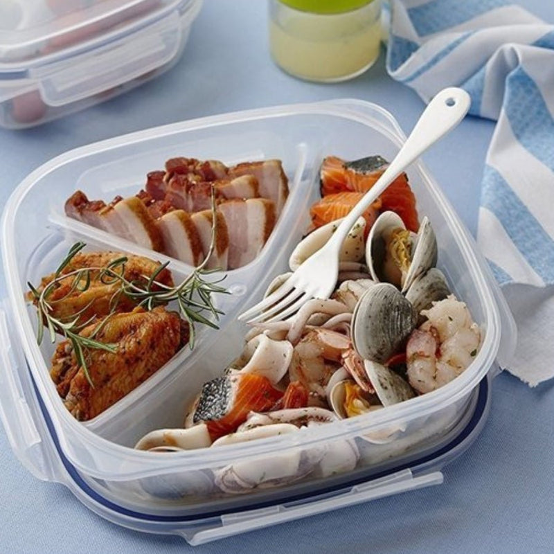 Lock & Lock - Special 3 Section Lunch Container - 750ml - Cupindy