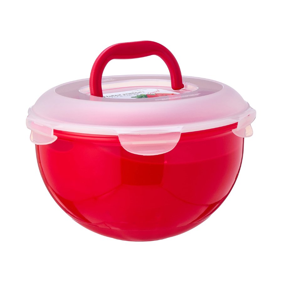 Lock & Lock Watermelon Vegetable Storage Box 8 L Red with colander - H