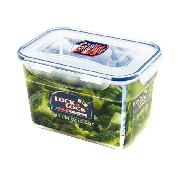 Lock & Lock - Food Stackable Airtight Container, Rectangular, 2.4 l - Cupindy