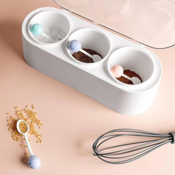 Loloy Pop Food Storage Container ( 3 Bowls + 3 Spoons ) - Cupindy