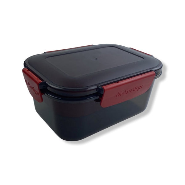 M-Design Fresco Black Lunch Box, 1.1 L (19 x 14 x 8 cm) - Cupindy