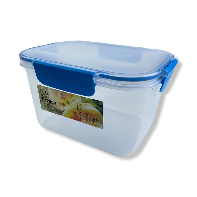 M-Design Fresco Blue Food Storage Container, 2.3 L (20 x 16 x 12 cm) - Cupindy