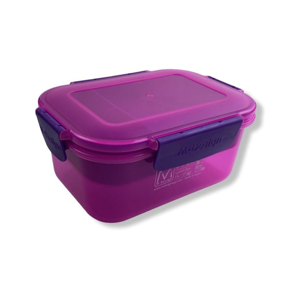 M-Design Fresco Pink Lunch Box, 1.1 L (19 x 14 x 8 cm) - Cupindy
