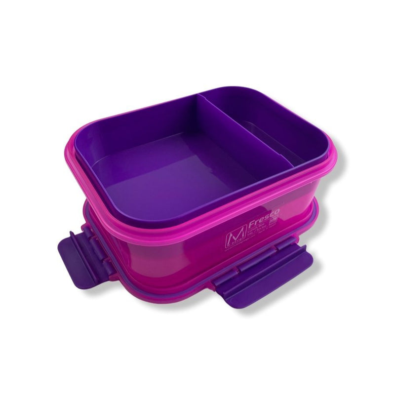 M-Design Fresco Pink Lunch Box, 1.1 L (19 x 14 x 8 cm) - Cupindy