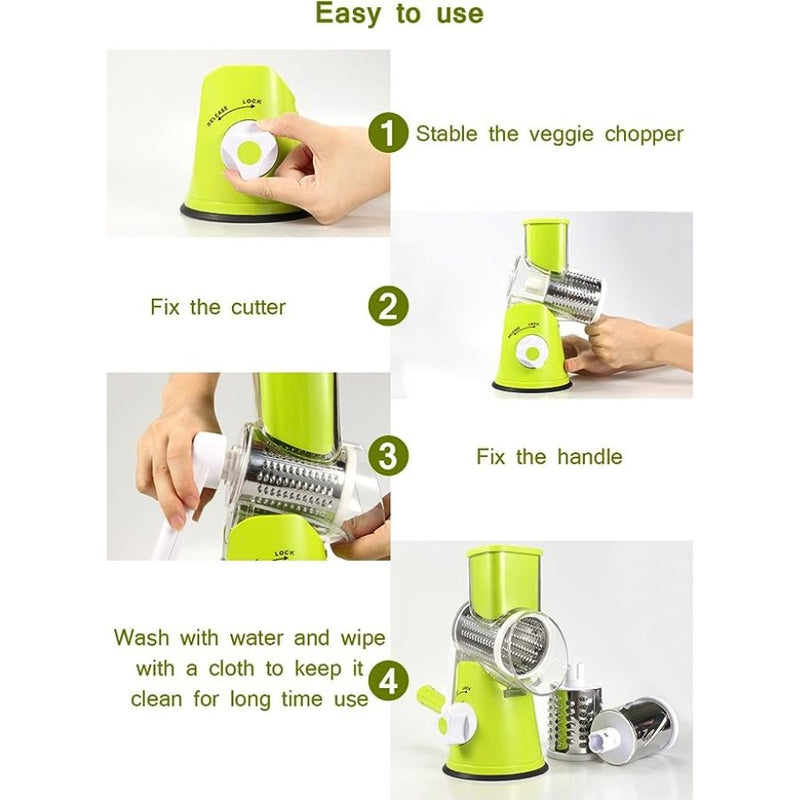 Manual Slicers - Multifunctional Manual Vegetable Spiral Slicer Chopper - Cupindy