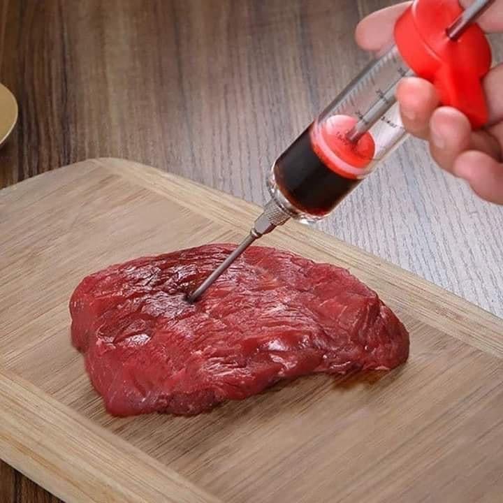 Marinada Meat And Chickens Injector With Stainless Steel Needle - Cupindy