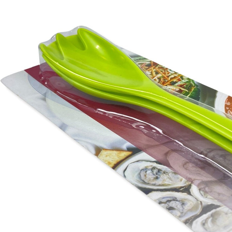 Master Chef Set of Two Plastic Salad Spoons, 29 cm - Cupindy