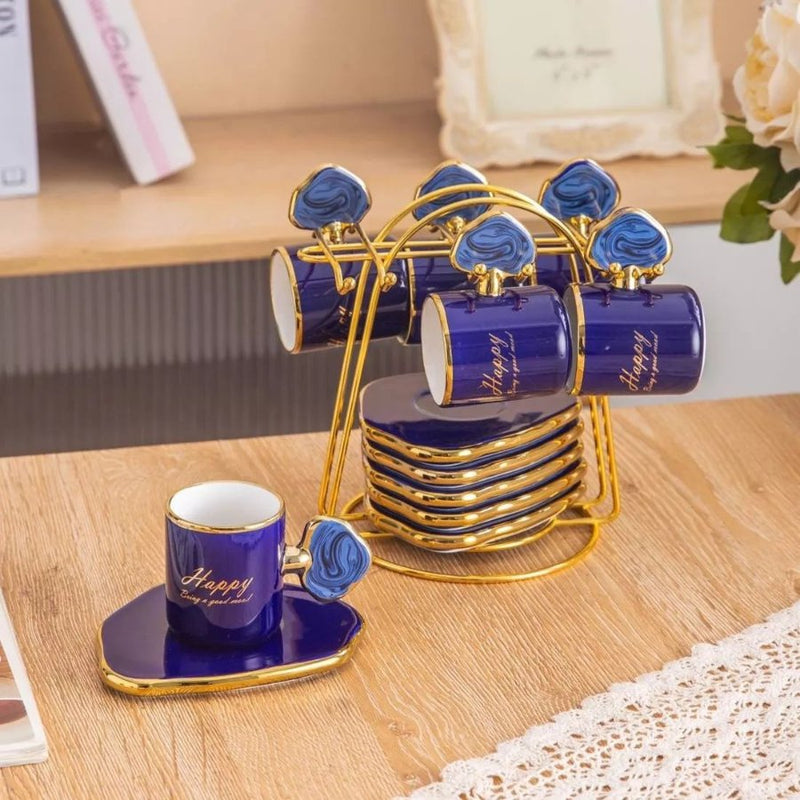 Mercurya Porcelain Coffee Set 13 PCs - Cupindy
