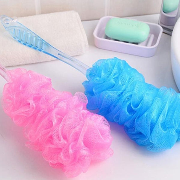 MESH BATH SPONGE WITH HANDLE - Cupindy