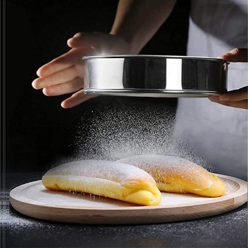 Mesh Sieves, Round Flour Sieve Strainers Set of 6 Pieces - Cupindy