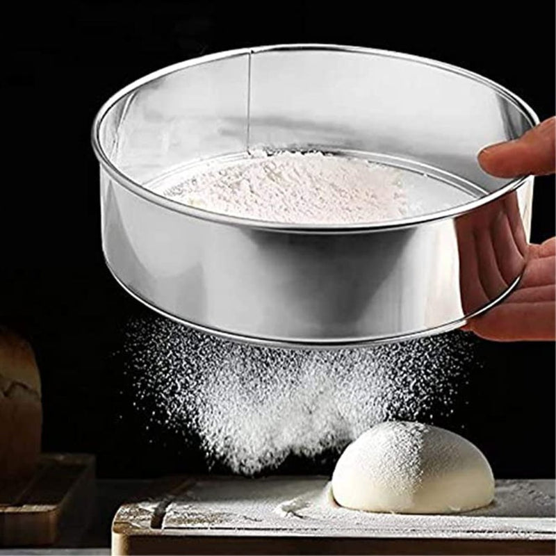 Mesh Sieves, Round Flour Sieve Strainers Set of 6 Pieces - Cupindy