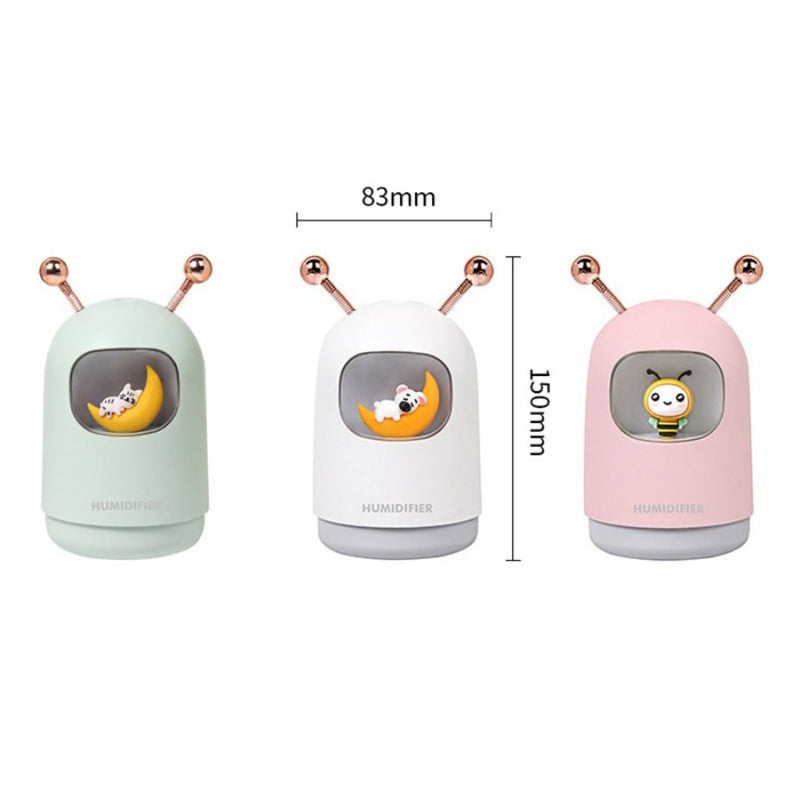 Mini Humidifier, Cute 300 ml, USB - Cupindy