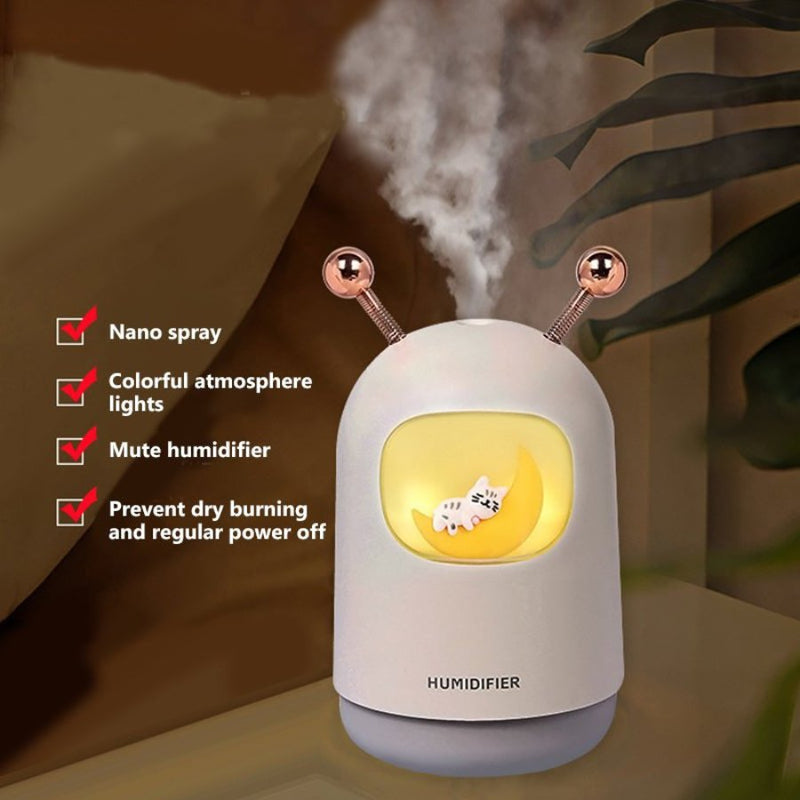 Mini Humidifier, Cute 300 ml, USB - Cupindy