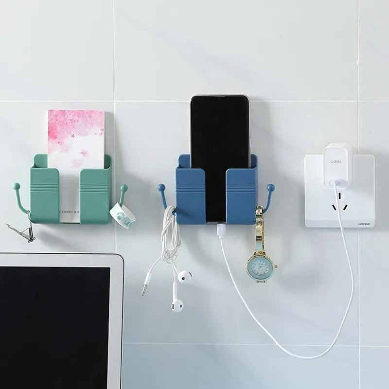 Mobile Phone and Remote Control Wall Holder With Arms - Cupindy