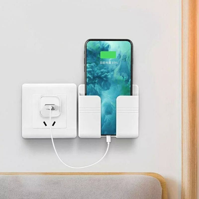Mobile phone holder wall-mounted storage box remote control storage box remote control bracket - Cupindy