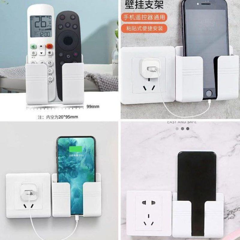 Mobile phone holder wall-mounted storage box remote control storage box remote control bracket - Cupindy