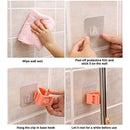 Mop Rack Bathroom Accessories Wall Mounted Shelf Organizer - Cupindy