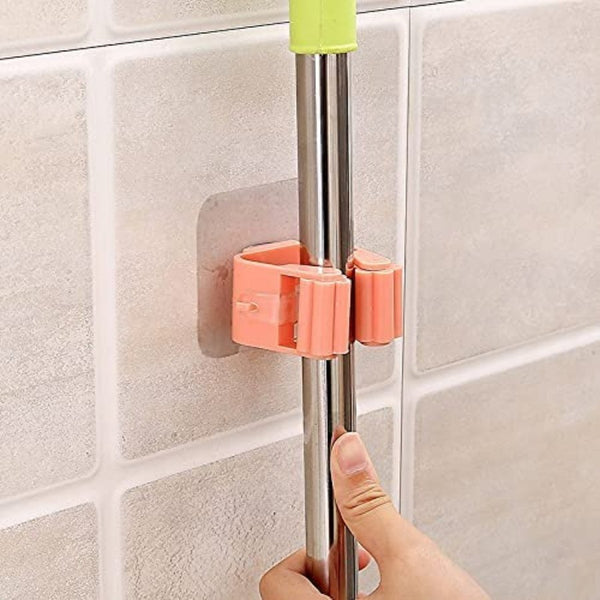 Mop Rack Bathroom Accessories Wall Mounted Shelf Organizer - Cupindy