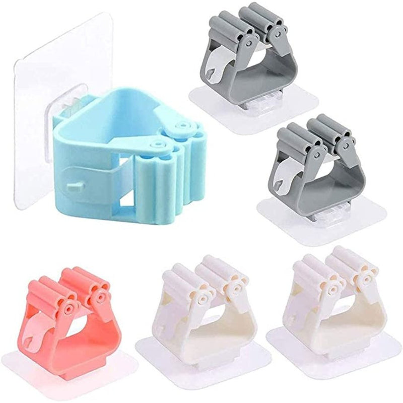 Mop Rack Bathroom Accessories Wall Mounted Shelf Organizer - Cupindy